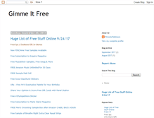 Tablet Screenshot of gimmeitfree.com